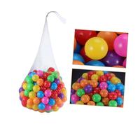 YARNOW 50 Palline Plastiche Colorate Sacchetto Rete Educativo per Coordinazione Occhio Mano e Socializzazione per Piscine Palline e Spiaggia