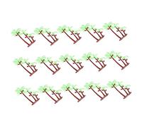 YARNOW 50 Pezzi Bonsai Di Cocco Simulato Tropicale Decorazione Impostore Miniature Compleanno Contento Isola Kit Nozze Mini Albero Di Simulazione Plastica Green