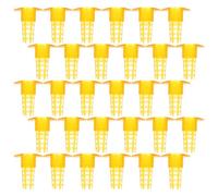 YARNOW 50 Pezzi Protezione per Celle Ape in Plastica Resistente, Gabbie Allevamento Api Leggere per Apicoltura, Strumenti Utili per Apicoltori e Incubazione Larve in Fattoria