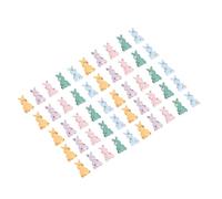 YARNOW 50 Pezzi Toppe a Forma di Coniglio per Riparare Abiti Leggeri, Materiale per Fai da Te, per Creare Spille e Decorare Vestiti in Stile Primaverile