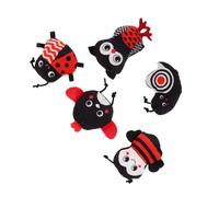 YARNOW 5Pezzi Burattini Peluche per Animali Morbidi e Masticabili Giocattoli Educativi per Sviluppo Sensoriale e Adatti