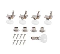 YARNOW 5pezzi Meccaniche per Banjo con Chiavi per Accordatura Boccole Incluse Materiale Lega di Zinco e Pvc Colore Bianco e Argento Meccaniche Sinistre e Destre
