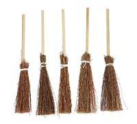 YARNOW 5Pezzi Mini Scopa Intrecciata Mano per Decorazione Casa delle Oggetto Realistico