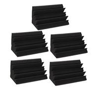 YARNOW 5pezzi Trappola Per Bassi Angolare Piastrelle in Fonoassorbente Materiale Acustico Per Controllo Del Suono Riduzione Riverbero e Rumore in Ambienti Professionali e Domestici