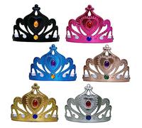 YARNOW 6 Crown per Cerchietti Decorativi Colorati per Compleanni e Feste Accessori Chic per Party e Fotografie Design Confortevole e Stabile per Star