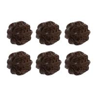 YARNOW 6 Palline Massaggio per Digitopressione e Relax in Legno di Agarwood come Regalo a Forma di Noce Ergonomiche, Solide la Terza Età e Momenti di Svago
