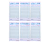 YARNOW 6 Pezzi Blocco Note per Comande Ristorante in Carta Verde, 50 Fogli per Libro, Compatibile Tutti i Locali, per Caffè e Fast Food