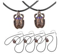 YARNOW 6 pezzi Collana con Ciondolo Coleottero Antico in Lega Gioielli Vintage da Donna Resistente e Raffinata per Regalo di Compleanno e Festa dell'Amore