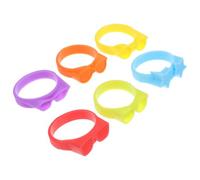 YARNOW 6 Pezzi Marcatori per Bicchieri in Silicone Riutilizzabili, Segnalini Decorativi per Bottiglie di Vino e Cocktail, Segna Calici per Feste e Locali Notturni, Design Creativo