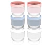YARNOW 6 Pezzi Stampo in Silicone per Ghiaccio Sferico Grande Coperchio, Rilascio Facile e Scioglimento Lento, per Bevande da Festa in Spiaggia e Cocktail