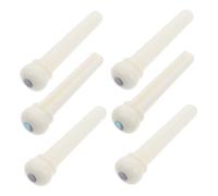 YARNOW 6 Piroli in Osso Per Chitarra Acustica Con Intarsio a Conchiglia, Perni Di Ricambio Per Ponte e Corde, Accessori Portatili Per Chitarristi Folk