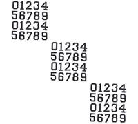 YARNOW 6 Set Di Adesivi Con Numeri Termoadesivi Alla Moda Per Magliette Numeri Per Magliette Sportive Decalcomanie Decorative