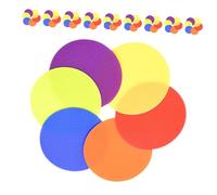 YARNOW 60 Pezzi Carpet Spots For Classroom Soft Repositionable Floor Dot Stickers in Colors For Kindergarten And Elementary Spatial Awareness And Play