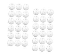 YARNOW 60 Pezzi Palline Sonaglio Bianche in Plastica per Giochi Ragazzo Inserti Silenziosi per Riparazione Peluche e Progetti da Te Campanelle Creative