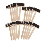 YARNOW 60 Pezzi Targhette per Piante in Legno T Forma di T da Etichette Lavagnetta per Resistenti e Stabili Inserimento per Ortaggi e Piante Ornamentali Materiale Naturale con Liscio