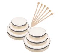 YARNOW 6pezzi Mano Portatile in Legno Con Cornice Set Di Strumenti Percussione Per Ragazzo Ragazza Educazione Musicale Attività Genitori-figli Festa Natale