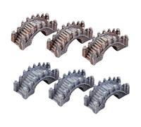 YARNOW 6pezzi Ponte Ad Cinese in Miniatura Ornamenti in Resina per Decorazioni di Micro Paesaggi di Ponte in Stile Vintage per da Tavolo e Bonsai