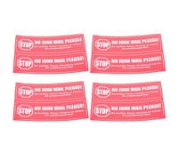 YARNOW 8 Adesivi Anti-posta Indesiderata Impermeabili per Cassette Postali Esterne, Etichette Stacca e Attacca per Stop Volantini e Marketing, Uso Domestico e Aziendale per