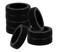 YARNOW 8 pezzi Copriruote in Silicone Resistenti per Valigia Protezioni Antiscivolo per Ruote Trolley Copertura Piedi Bagagli Nera Riduzione Rumore e Usura Facili da Installare