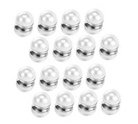 YARNOW 8paia Orecchini Bottone Perle Magnetiche per Donna Orecchini Clip Perle Finte Bianche Accessori da Sposa per Decorazione del Velo da Sposa