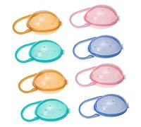 YARNOW 8pezzi Contenitore Porta Ciuccio in Plastica Scatola Porta Ciuccio per Ragazza Custodia Organizzatore Adatto per Viaggi e Uso Quotidiano Facile da Pulire e Sicuro da Usare