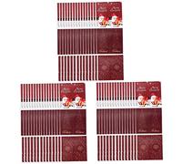 YARNOW 9 Set Adesivi Natalizi Rettangolari per Sigillare Regali e Scatole Motivi Natale e Etichette Decorative per Biglietti e Feste Facili da Usare e