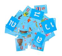 YARNOW 90 Pezzi Carte Flash per Apprendimento Della Lingua Thai Giocattoli Educativi per Sviluppo delle Competenze Visive per Domestico e Scolastico