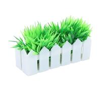 YARNOW Accessori per balconi, recinti per piante in miniatura per case delle bambole - Mini fiori artificiali, piccole piante verdi per bonsai, ornamenti artigianali per bambini piccoli, bambine e
