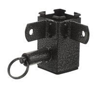 YARNOW Accessori per Ombrellone da Esterno, Anello di Fissaggio | Metallo Nero, Struttura ad Anello Stabilizzatore, Montaggio Semplice, per Ombrellone da Giardino