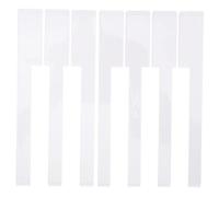 YARNOW Accessori per Pianoforte Verticale 2 Pezzi Copritasti Bianchi in Plastica per Sostituzione Tasti Usurati Strumenti Professionali la Riparazione Pianoforti Meccanici Adatti