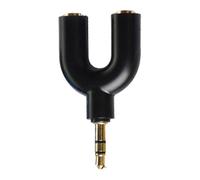 YARNOW Adattatore Audio Stereo 3.5mm a U, Splitter 1 a 2 per Cuffie