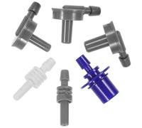 YARNOW Adattatore per Misuratore Pressione Connettore per Bracciale 6 Pezzi in ABS Facile Connessione e Disconnessione per Sfigmomanometro