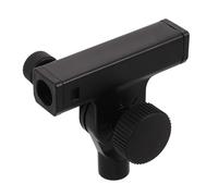 YARNOW Adattatore T-type per Supporto Microfono in Metallo Nero Regolazione 180°, Compatibile Aste da 3/8" e 5/8" per Registrazione Mobile e Trasmissioni