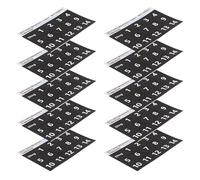 YARNOW Adesivi Scala Musicale Handpan 10 Pezzi Nero Numeri Bold per Tamburo a Linguetta per Esercizi Didattici Strumenti a Percussione Educazione Musicale