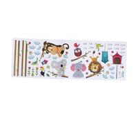 YARNOW Adesivo Murale per Misurazione con Animali Cartoni Decorazione per Cameretta e Nido Sticker Murali Resistente e Adesivo per Finestre