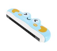 YARNOW Armonica per piccola tromba giocattolo per i più piccoli armonica per strumenti musicali per piccoli armonica diatonica plastica Sky-blue