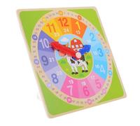 YARNOW Assistenza Didattica in Legno Digital Clock Ragazzo Educativo Dito Insegnamento Classe Mini Orologi Didattici per Il Mano Numero di Legno