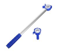 YARNOW Asta di Apertura per Tende in Lega di Alluminio e Plastica Blu, Portatile per Finestre e Tende, per Cucina e Soggiorno, Accesso Facile per Anziani