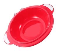 YARNOW Bacinella per Lavaggio con Manici, in Plastica Blu, Design Rotondo e Portatile, per Bagnetto e Lavaggio del Viso in Campeggio Colore Casuale