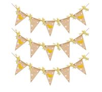 YARNOW Banner in Lino Tema Piccolo Anatroccolo per Festa Scuola Decor, Decorazioni Aula Scolastica e Compleanno, Ghirlanda Elegante e Colorata