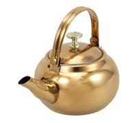 YARNOW - Bollitore da tè a fischio, in acciaio inox, teiera, bollitore per acqua calda, bollitore con manico per piano cottura a gas