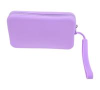 YARNOW Borsa Portacosmetici in Silicone Piccola da Viaggio per Donna Pochette Rettangolare con Zip per Trucco Documenti e Passaporto Organizer Compatto e Portatile