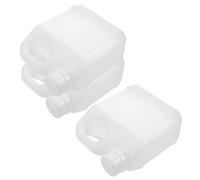 YARNOW Bottiglia di Plastica Quadrata da 1 Litro con Coperchio Ermetico, Set da 3 Contenitori Riutilizzabili per Liquidi, per Campioni di Olio, Acqua e Prodotti Chimici, per Laboratorio