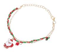 YARNOW Bracciale per Atmosfera Festiva e Abbigliamento Quotidiano Natalizio in Nailon Ciondolo a Tema, Gioiello da Polso Accessorio Costume per Donne e Ragazze