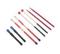 YARNOW Brushes Jazz Drum e Bacchette con Impugnatura Antiscivolo, Set Completo con Borsa per Bacchette in Tessuto e Accessori per Batteristi Professionisti in Sessione Musicale