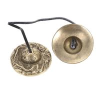 YARNOW Campana Per Piatti in Rame Ritmico Per Meditazione e Yoga Campanello Da Viaggio Retrò Per Cerimonie Religiose e Pratiche Spirituali