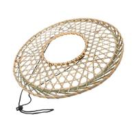 YARNOW Cappello Cinese in Bambù Intrecciato Vintage Stile Orientale Diametro 40cm, Leggero e Traspirante, come Accessorio Cosplay o Decorazione per Video