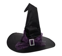 YARNOW Cappello da Strega Viola Rete a Ragnatela e Design Unico per Feste di Halloween e Raduni Festivi, Leggero e Resistente per Cosplay Donne