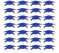 YARNOW Cappello Laurea di Carta Blu 36 Pezzi, Back To School Party