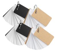 YARNOW Carte Memoria Multi-funzione in Carta per Studenti Decorazioni Scuola, Set da 4 Pezzi Spesse Schede Creative per Scrivere Diari e Studiare Durante Viaggi
